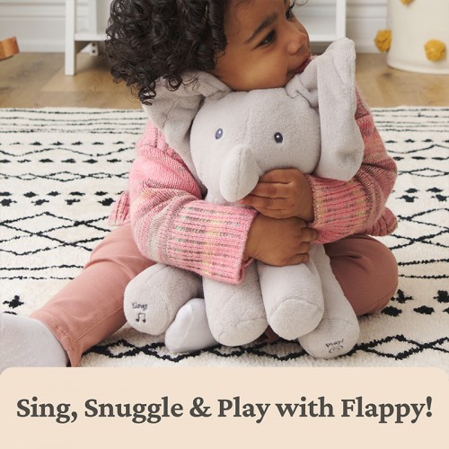 Gund Flappy the Elephant  Animated Plush Toy 12"| 0 month+ | Peek-a-boo Plush Toy | Baby Soft Toy | Stuffed Toy